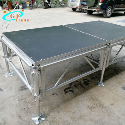 Tampilan Aluminium Truss Stage Platform Portable Stage Frame Structure